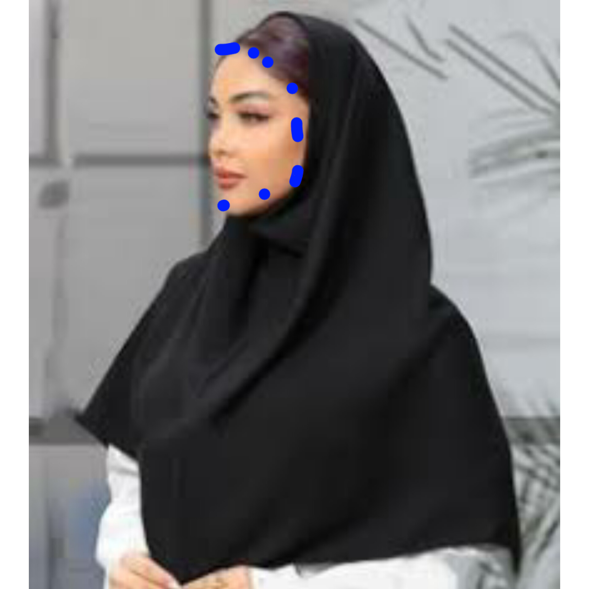 اندازه گيري اشتباه دور تا دور صورت